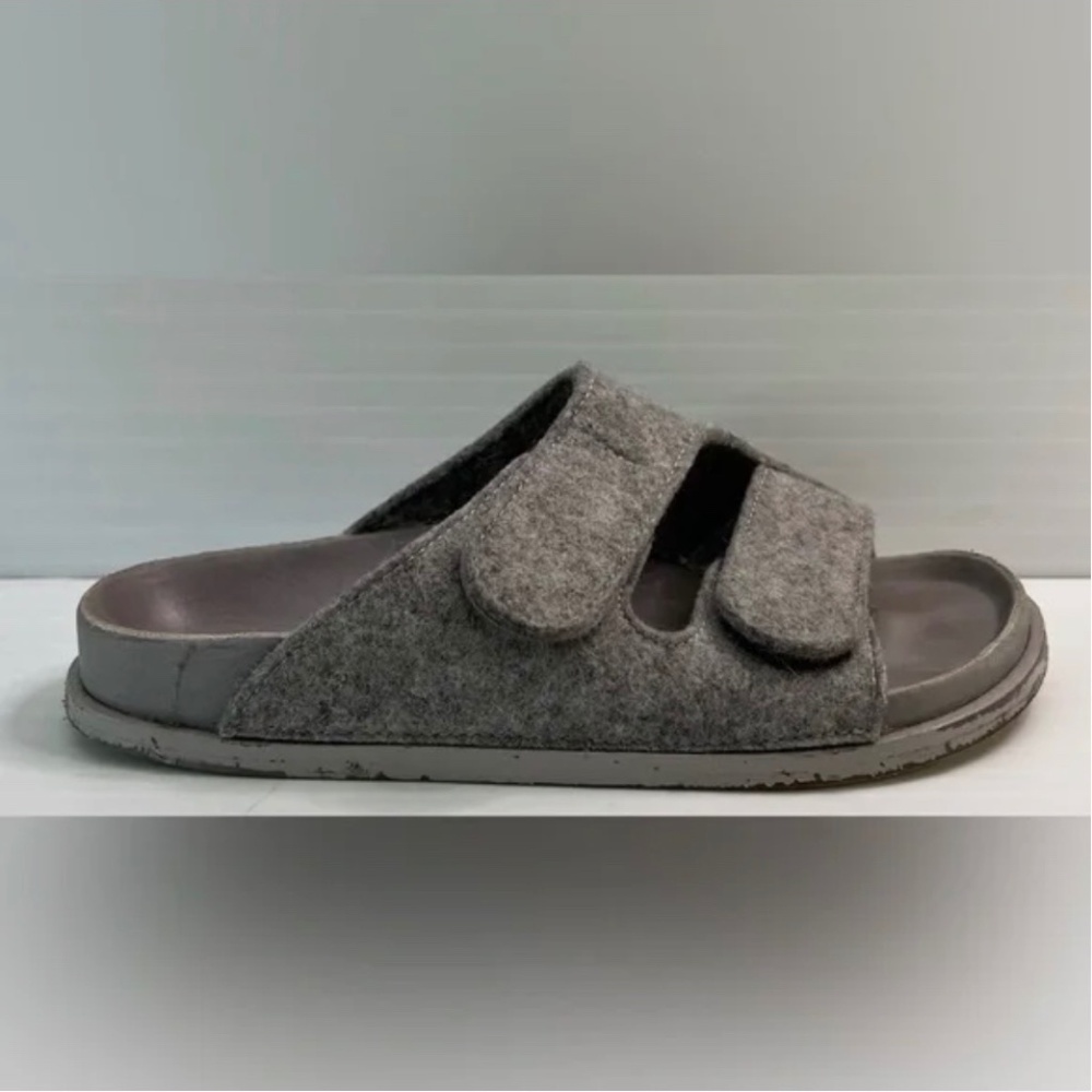 $450 Birkenstock x Toogood Women's Gray Forager Felt Slide Sandals 37 EU/6 US